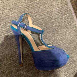 Aldo blue super sexy high heel shoe